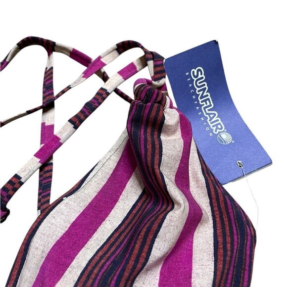 NWT SUNFLAIR One Piece Tie Front Swimsuit Size 6 D Cup - Picture 6 of 7